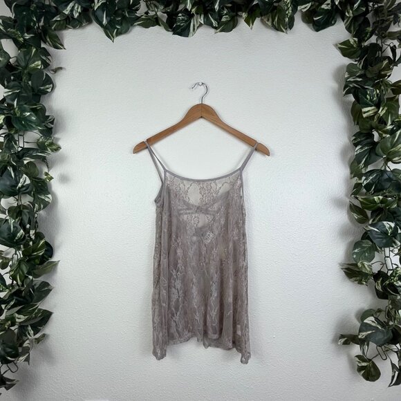 H.I.P. Buckle Sheer Lace Stitched Tank Top Purple Mauve NWT Women’s Size XS - Picture 1 of 8